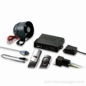 1-way Car Alarm System with Slick/Durable Carbon Fiber and Metal Transmitters